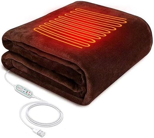 Review taimowei USB Electric Blanket Warm Heated Shawl 3 Heat Settings with Timing Function Electric Heating Blanket Wearable Soft Heating Blank/Brown/One Size Review taimowei USB Electric Blanket Warm Heated Shawl 3 Heat Settings with Timing Function Electric Heating Blanket Wearable Soft Heating Blank/Brown/One Size