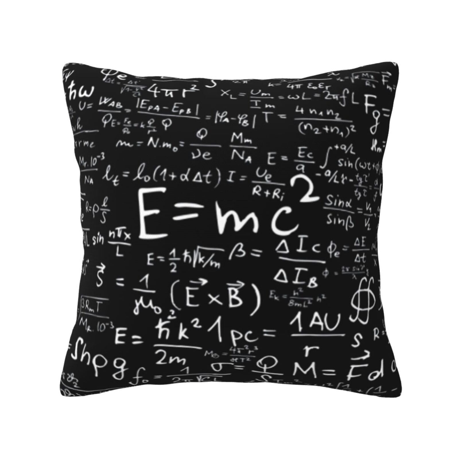 FFSHKOWE Blackboard wallpaper Decorative Throw Pillow Cover Double-Sided Printed Cushion Cover for Sofa Couch Bed Chair 40 x 40cm