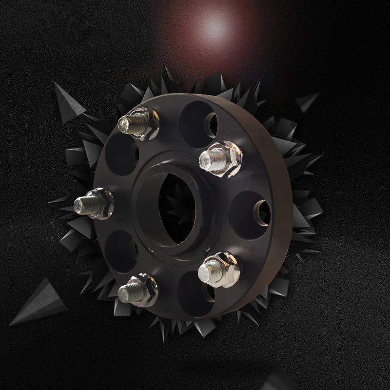 Entretoises de roue 5x108 CB 63.4 Jaguar XJ | Usinage de précision et finition noire 25mm