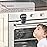 EUDEMON Child Safety Heat-Resistant Oven Door Lock, Oven Front Lock for Kids Easy to Install, Use Adhesive,No Screws or Drill (1 Pack,Clear-Black)(ONLY for Flat Surface)