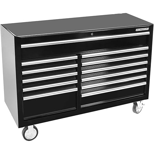 OEMTOOLS 24736 57" Automotive Tool Cabinet, Gifts for Men, Dad Gifts, Heavy-Duty Garage Storage Cabinet, Rolling Metal Storage Cabinet, Garage Cabinet with Locking System, 120 lb. Drawer Slides