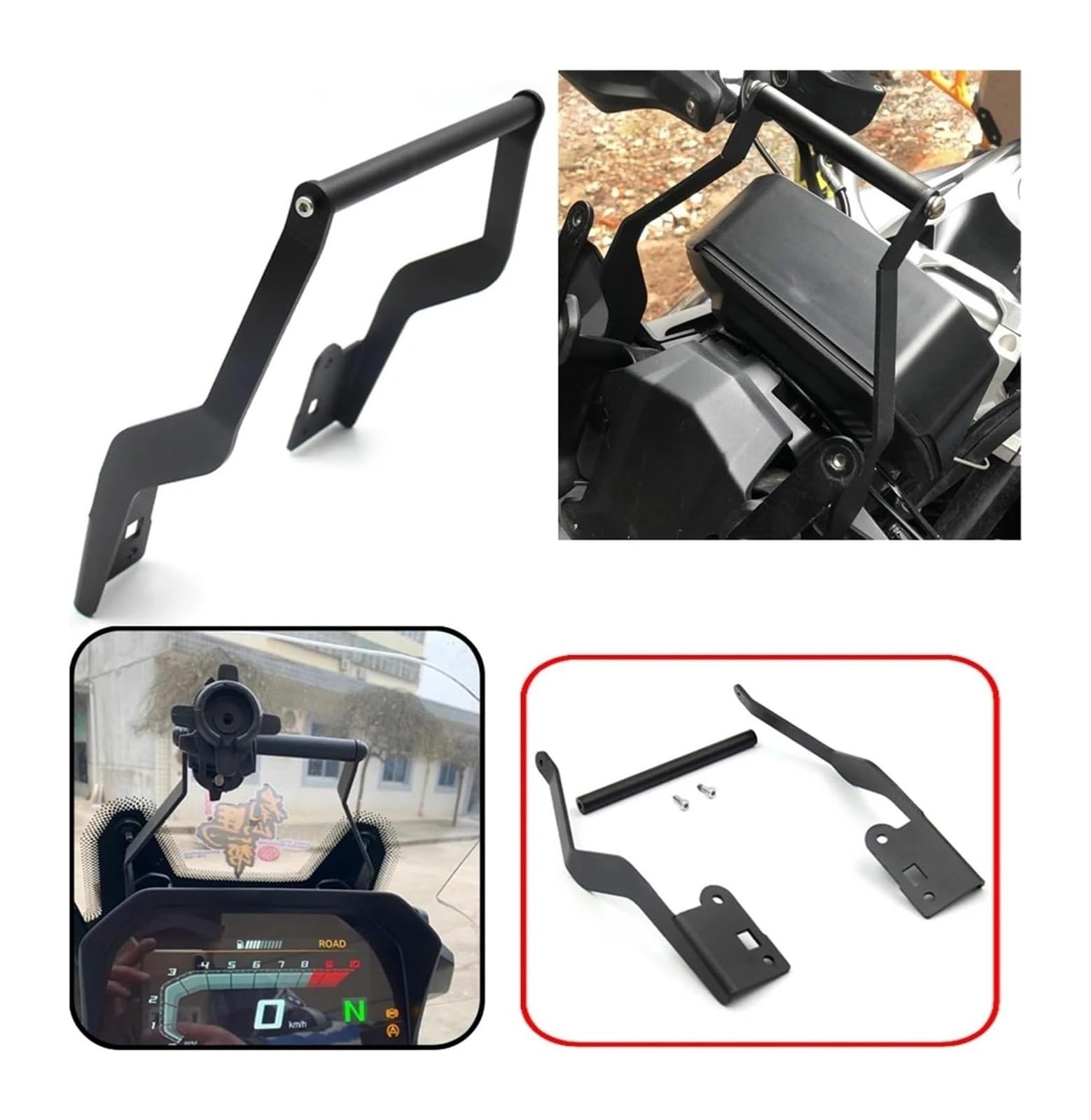 Manillar USB para Motocicleta para BMW para F750GS para F850GS 2018 2019 Motocicleta Teléfono Navegación Soporte Placa Externo Accesorios
