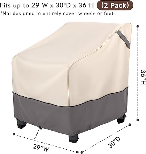 Miniatura 9 de Funda impermeable para silla de patio, resistente al agua