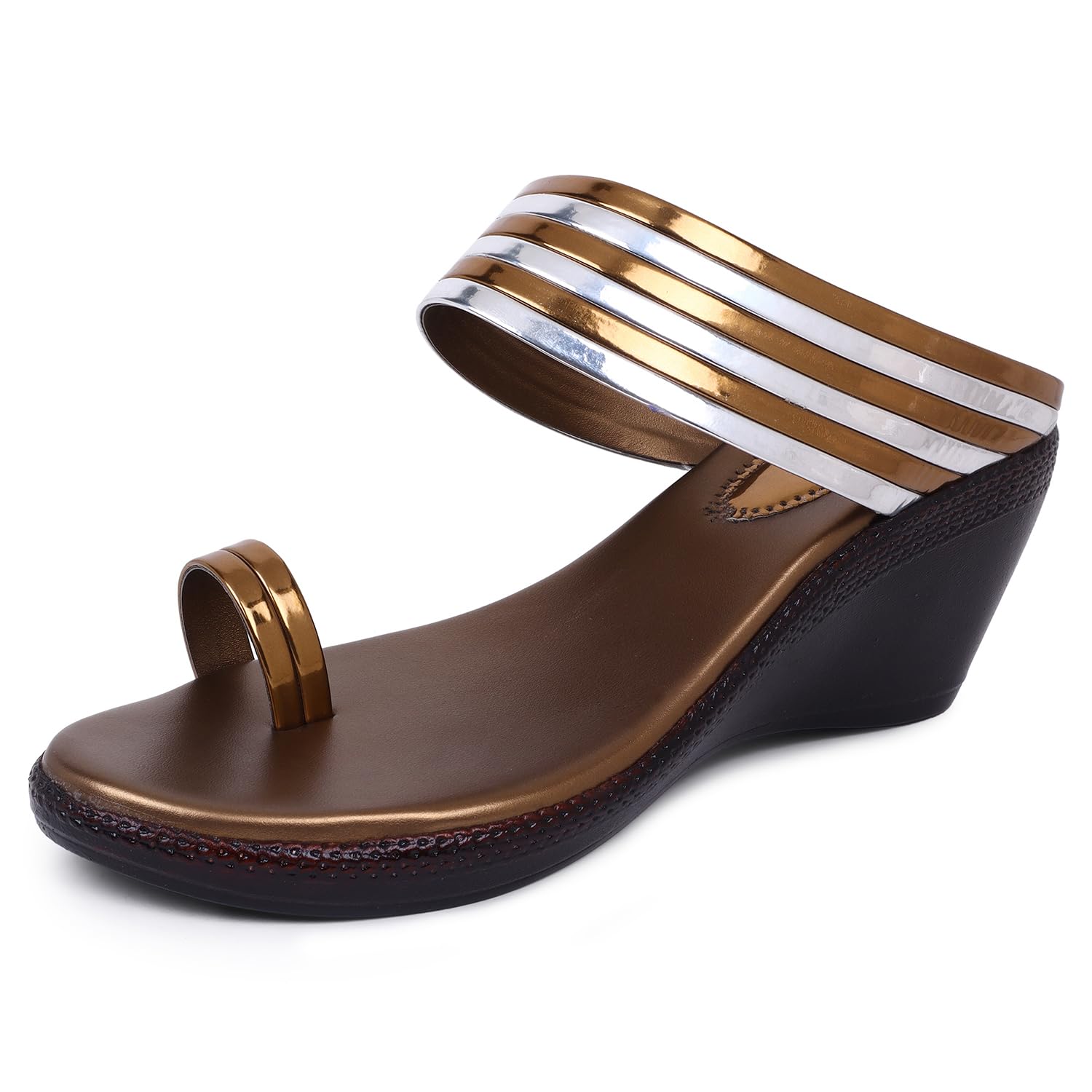 TRASE Womens Fashion Slippers | Light Weight, Comfortable and Trendy Sandals | Soft Footbed | Casual and Stylish Floaters For Walking, Working, All Day Wear-Copper 4 UK (B083NR9HNR) Amazon Price History, Amazon Price Tracker