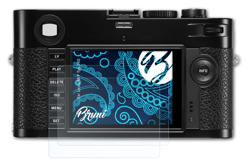 Bruni Screen Protector Compatible with Leica M-P Type 240 Film, Crystal Clear Screen Protector (2X)