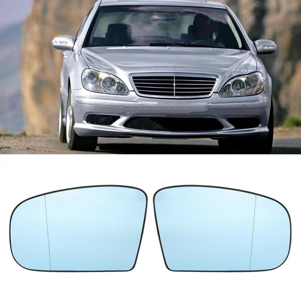 Pour Mercedes Pour Benz Classe S W220 Classe CL W215 Rétroviseur Latéral Voiture En Verre Chauffant Lentille De Rétroviseur Gauche/droite CFCPKOYOZD(Gauche et droite)