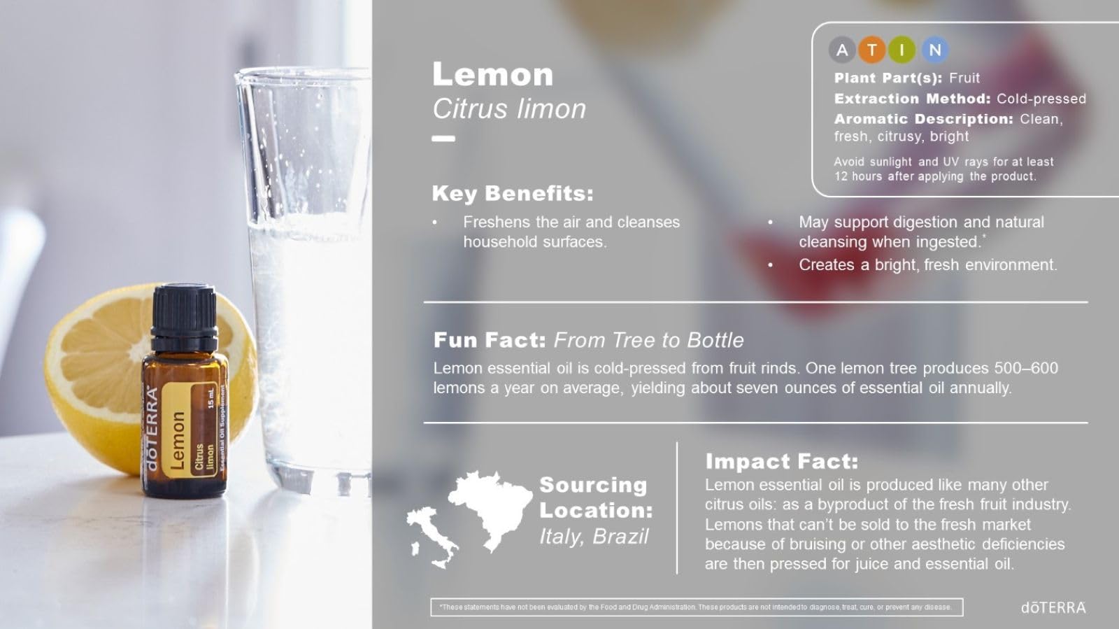 doTERRA レモン　15ml × 5 Amazon.com: doTERRA Lemon Essential Oil - 15 mL : Health & Household