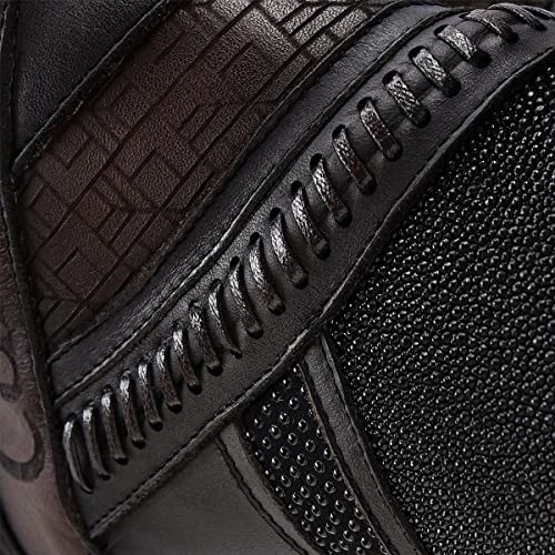 Cuadra Women's Bootie In Genuine Stingray Leather With Zipper Black 3F86Ma #TOP5