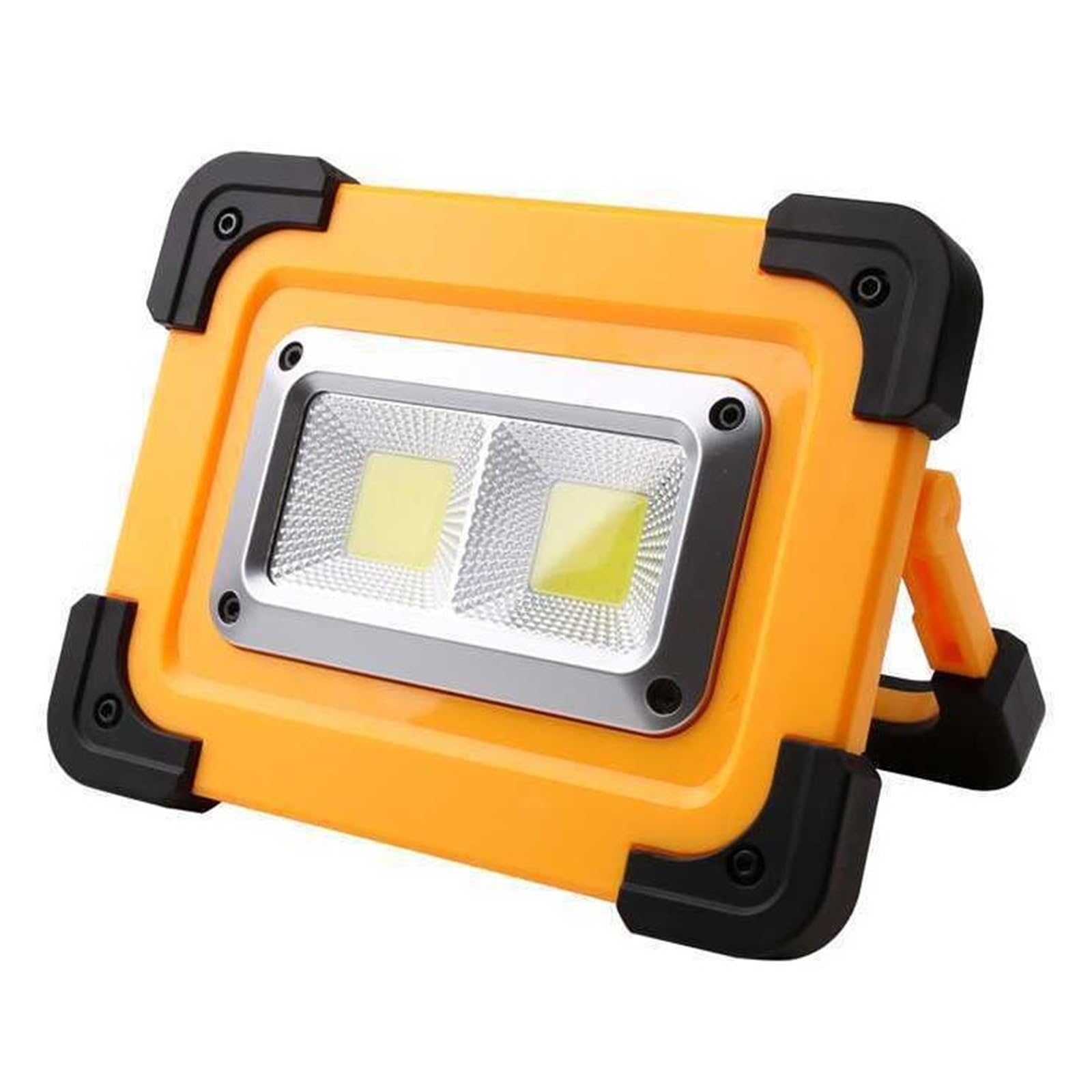 Solar Outdoor Projector COB LED 50W Rechargeable Battery Flood Light Spotlight LED Magnetic Work Light with 6000mAh Power Bank(W584)