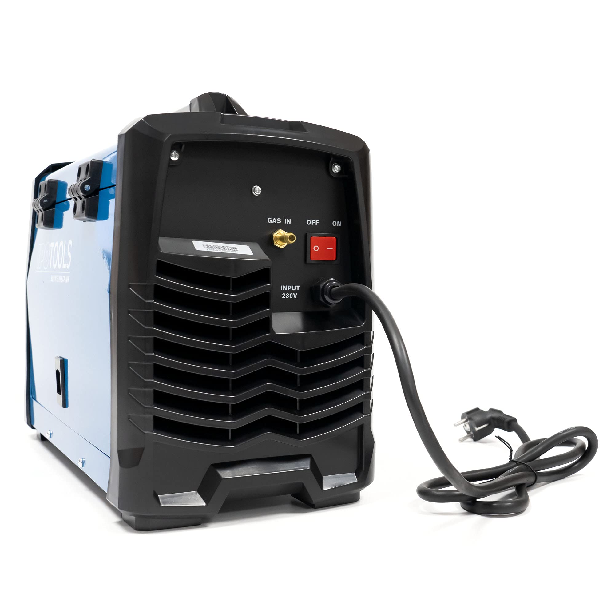 IPOTOOLS MIG-225SYN Saldatrice sinergica MIG MAG – Saldatrice sinergica MIG con IGBT 225A 230V, flusso MIG 3 in 1, saldatura a elettrodo MMA, saldatrice portatile, 7 anni di garanzia