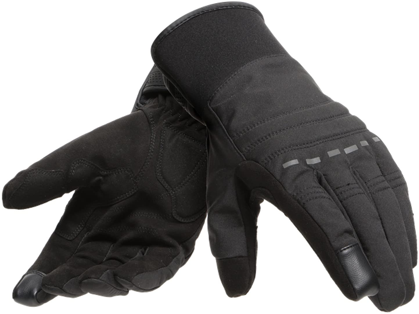 Dainese Stafford D-Dry Gloves, Guantes Moto Transpirables Verano, Hombre, Negro/Antracita, L
