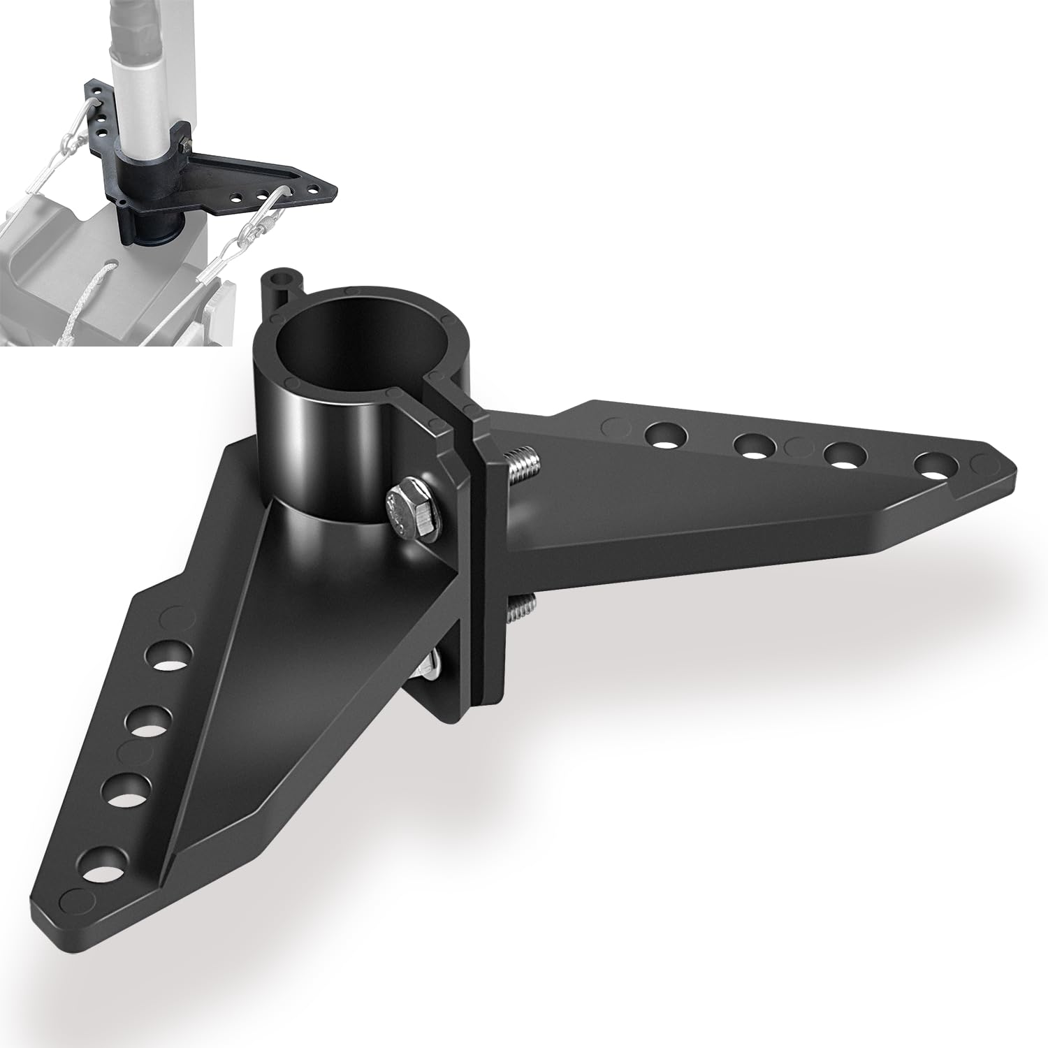 Ezbzyz NK-180S Brushless Kayak Motor Steering Tripod, Kayak Trolling Motor and Other Auxiliary Motors, Black