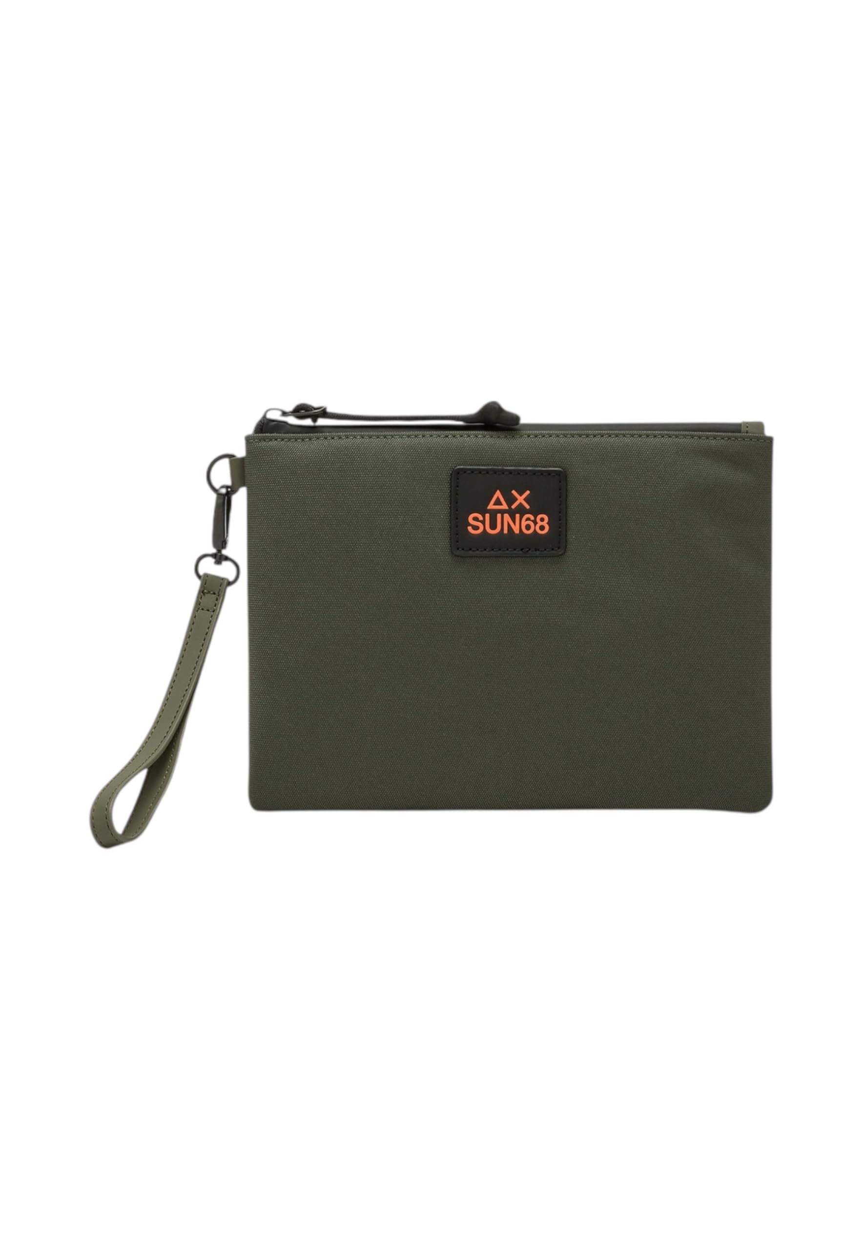 SUN68 Uomo Pochette Y36111 Poliestere Verde Scuro Taglia Unica