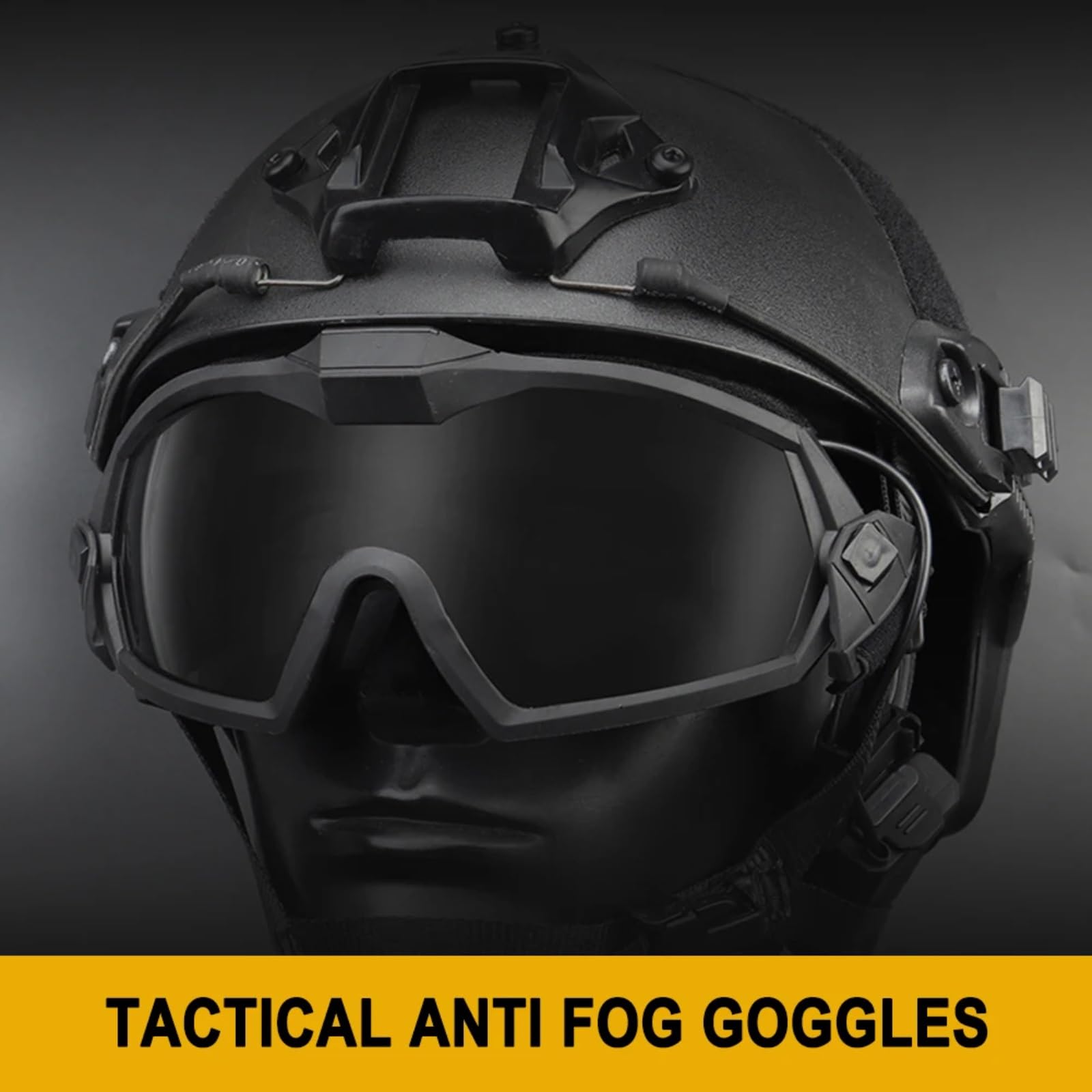 Antibeschlag Schutzbrille mit Mikrolüfter, Airsoft Paintball Schutzbrille, Kratzfest Augenschutz Outdoor Jagd Sport