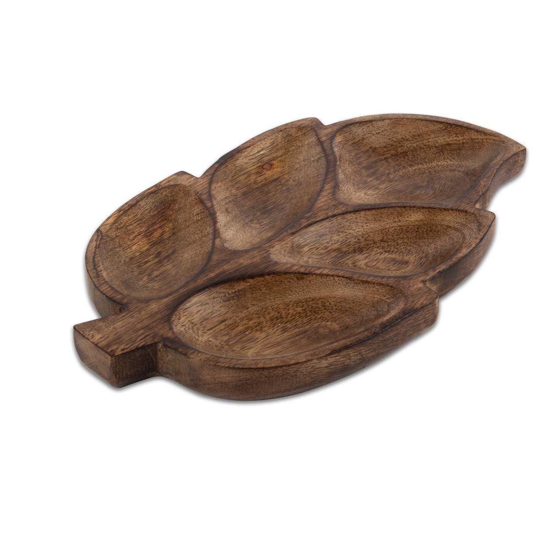 Gorgeous Birthday Housewarming Gift Ideas Handmade Decorative Designer Mango Wood Serving Tray Platter for Fruit Snacks Cheese Food Tray Dining Kitchen Accessories Tableware Serveware 10 x 6 Inches