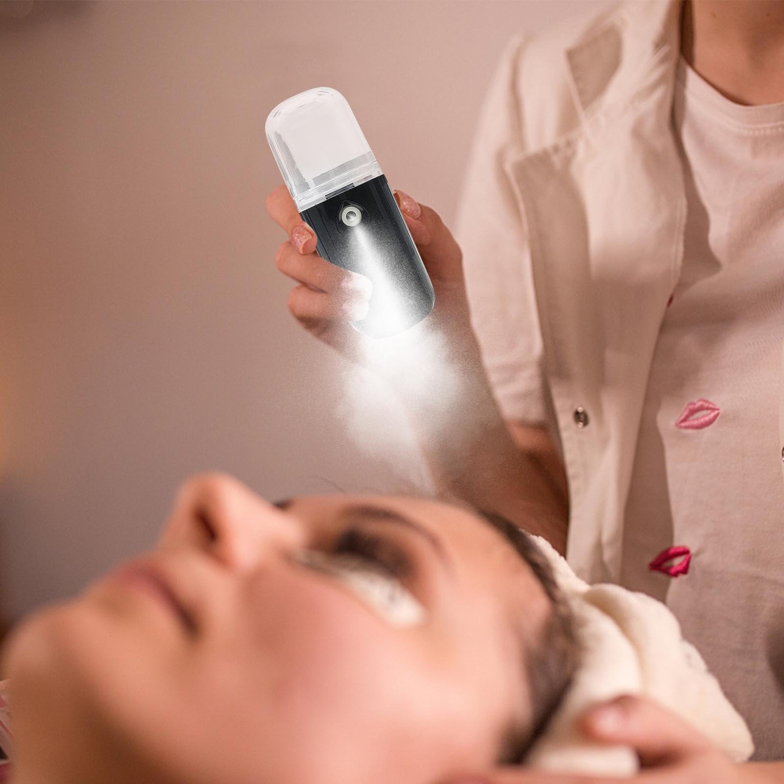 Face Mister - Nano Facial Sprayer, Hydrating Steamer Device | USB Wiederaufladbarer Nebelbefeuchter mit 30ml Tank, Hautpflege-Werkzeug für Make Up Wimpernverlängerungen Travel Spa Beauty Essentials