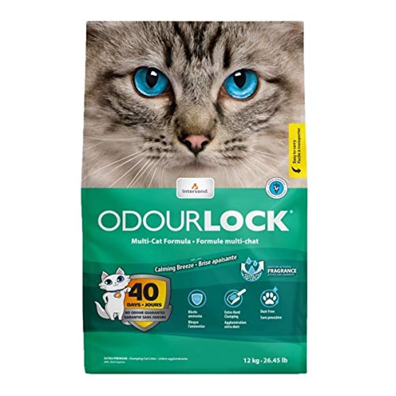 ODOURLOCK 40 DAYS CALMING BREEZE CAT LITTER 12KG
