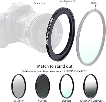 77mm95mmステップアップリング　プロテクター　レンズキャップ等 95mm/85mm/80mm マットボックスアダプターリングステップアップリング