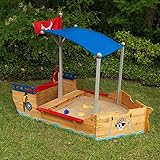 KidKraft 128 Piratenschiff Sandkasten aus Holz Gartenmöbel für Kinder - 4