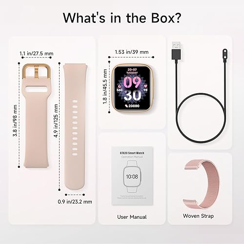 Miniatura 11 de Reloj inteligente para mujer, 1.85 pulgadas AMOLED con pantalla ultra transparente compatible con iPhoneSamsungAndroid, más de 100 modos deportivos