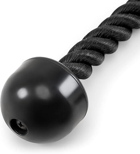 Miniatura 5 de Marcy - Cuerda de tríceps de nailon resistente para entrenamiento de la parte superior del cuerpo TCR-24