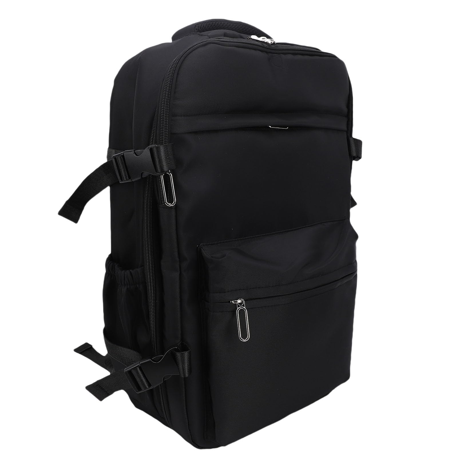 Mochila Aspiradora con Bomba 27L, Mochila Impermeable para Portátil para Viaje, Apertura de 180° Correas Ajustables con Hebilla de Compresión y Puerto de Carga USB (BLACK)