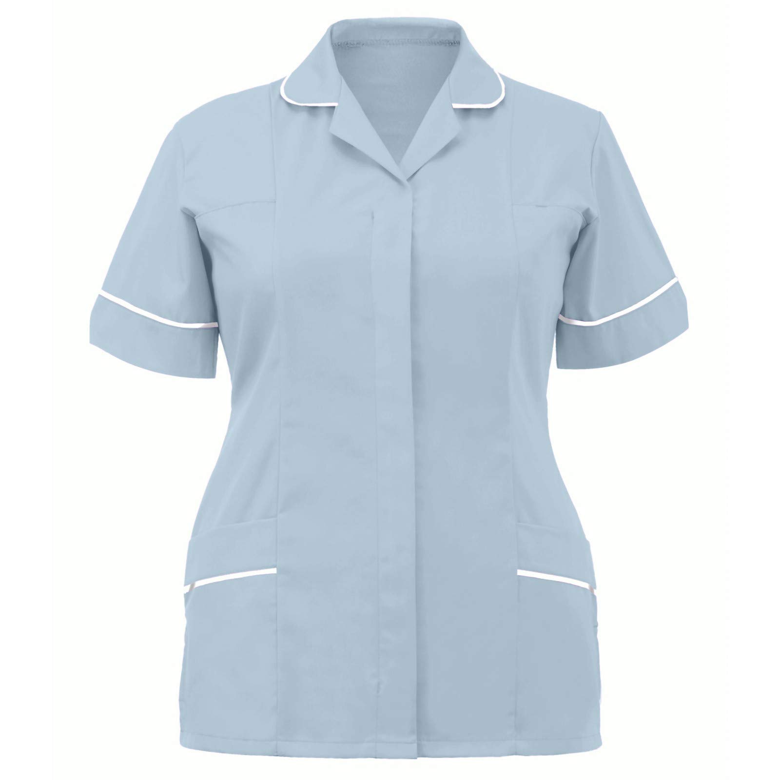 Fulidngzg Uniforme Limpieza Mujer: Casaca Sanitaria Cocinero Uniforme Enfermera Unisex Pico Uniforme Limpieza Médico Clásico Batas Trabajo Dentista Elástico Uniforme Sanitario Uniforme Estetica Estética