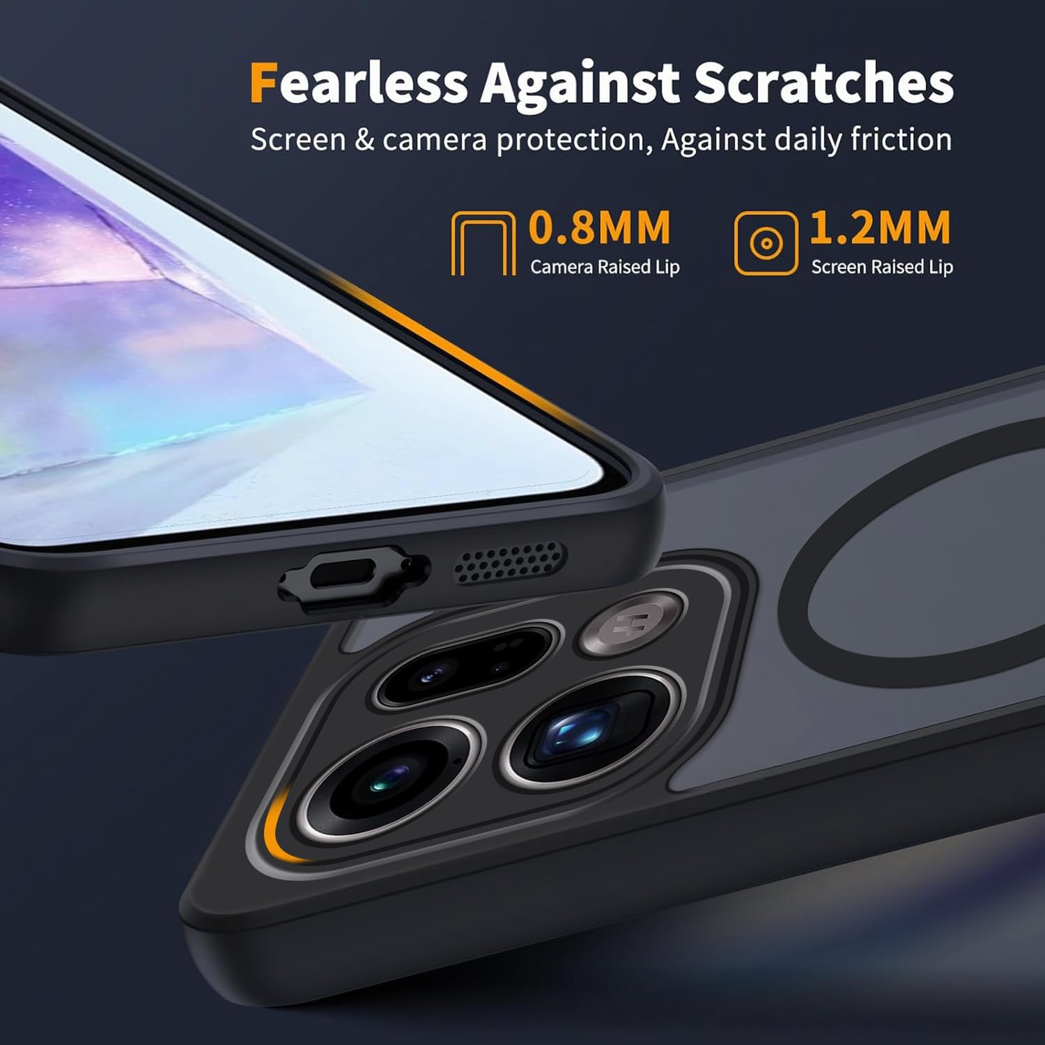 Tawarror Magnetyczne etui do Oppo Find X9 Pro 5G, kompatybilne z Magsafe, matowe, półprzezroczyste etui na telefon komórkowy, tylna strona z poliwęglanu, odporne na zarysowania, miękkie etui ochronne