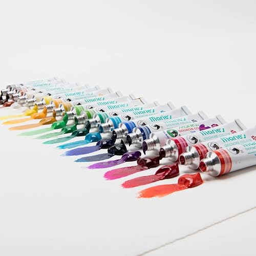 Miniatura 7 de Marie's Juego de pintura Gouache para artistas, gouache altamente pigmentado para pintura, artistas, ilustradores y diseñadores, juego de 36 tubos