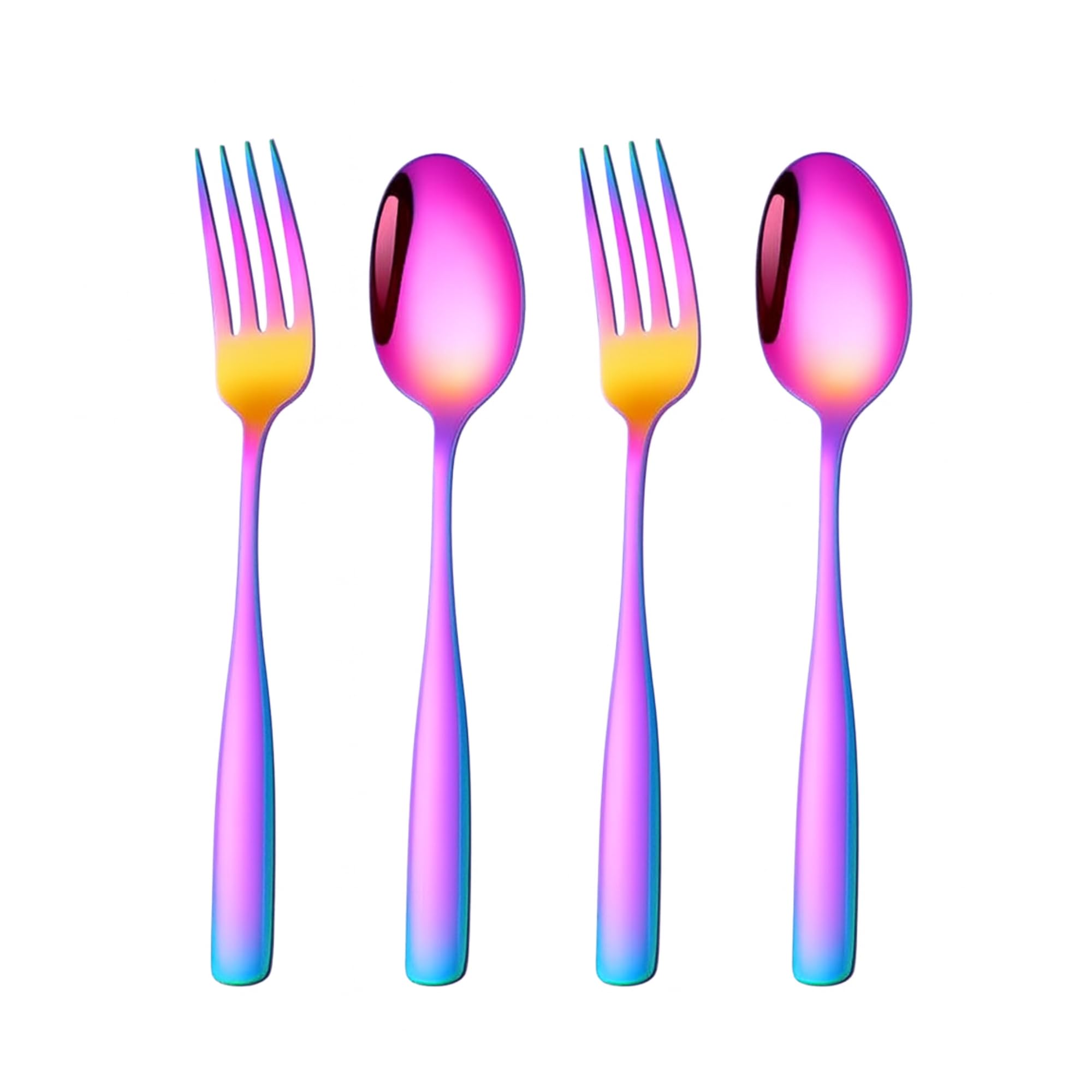 Korean Flatware Set - 4 Piece Stainless Steel -11