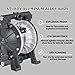 TDS DYI SHENG Air-Operated Double Diaphragm Pump 1 Inch Aluminum, Teflon Diaphragm, Pneumatic Transfer Pump for Solvent Transferring, Industrial Use for Chemical Waste Oil, oil transfer pump