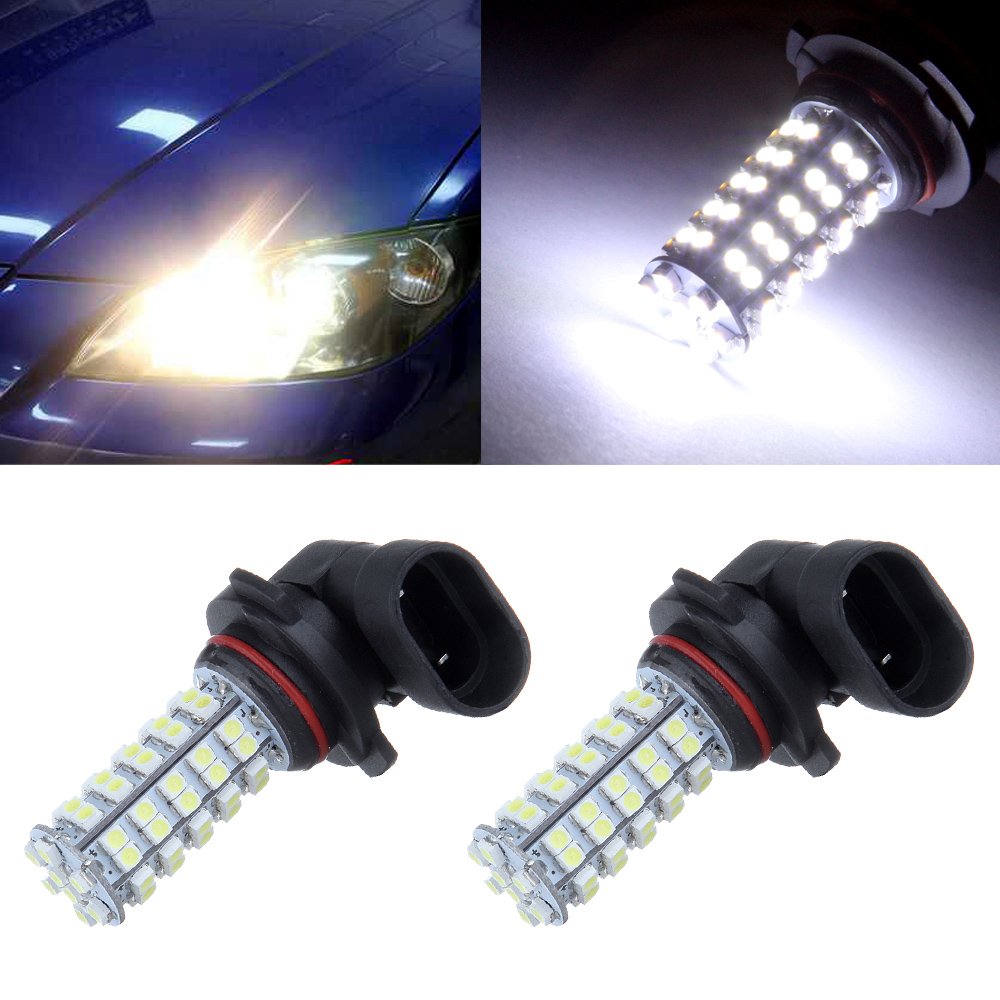 cciyu 9006 9006XS HB4 LED Light Bulb 68 3528-SMD Hight Power LED Bulbs Replacement fit for Fog Light,2 Pack Xenon White
