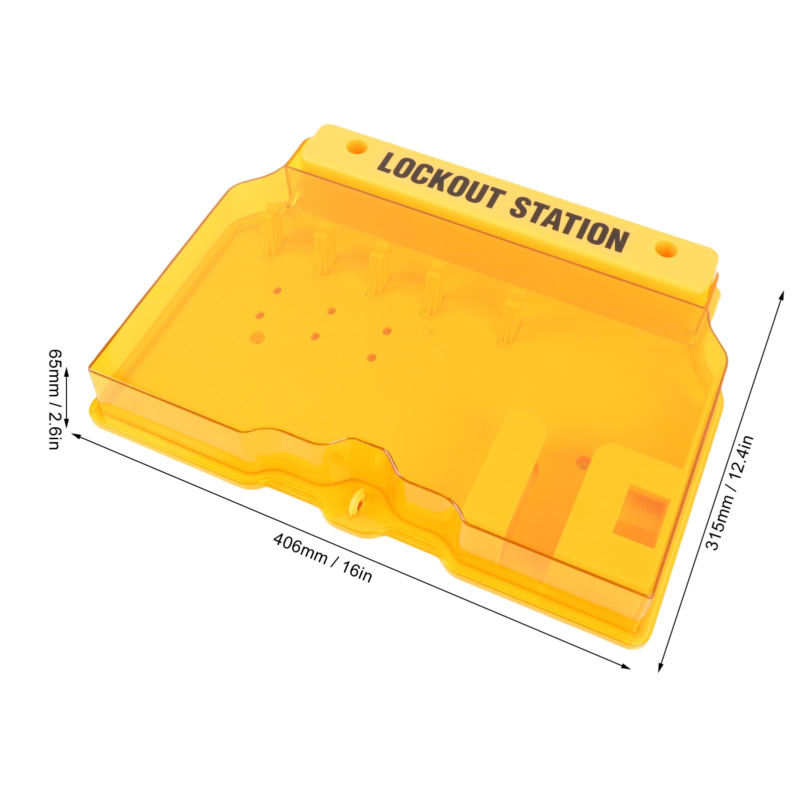 Lockout Tagout Station, Lockout Tag Out Kit Board mit 2 Haspen und 10, transparente Abdeckung Wandmontage Lockout Sicherheitsversorgung