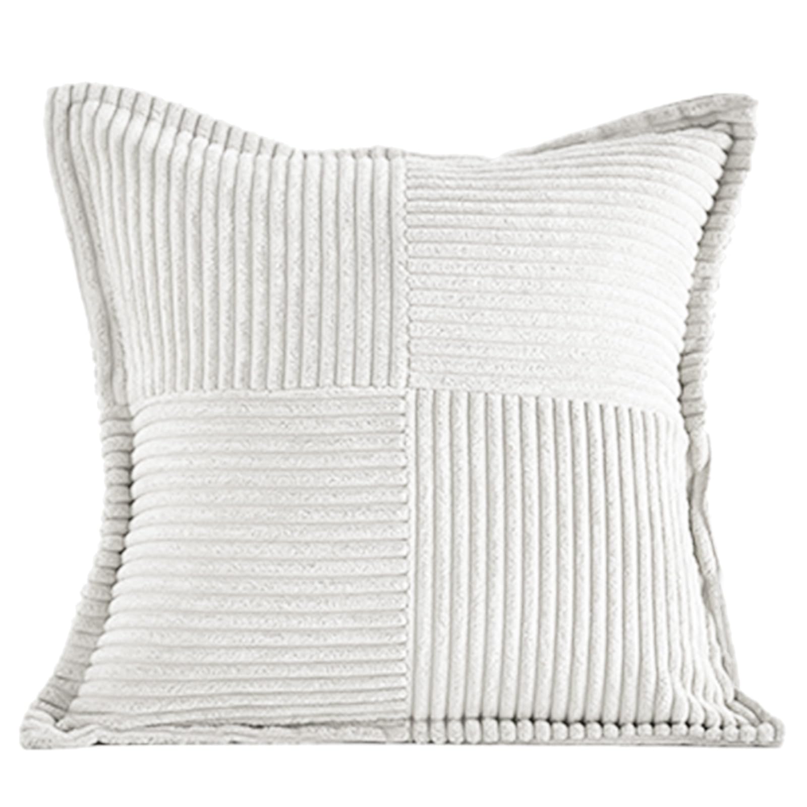 Kalttoy White Pillow Cover Stripe Cushion Covers 45X45cm Square Decorative Pillow Cover For Home School Bed Sofa Couch Throw Covers