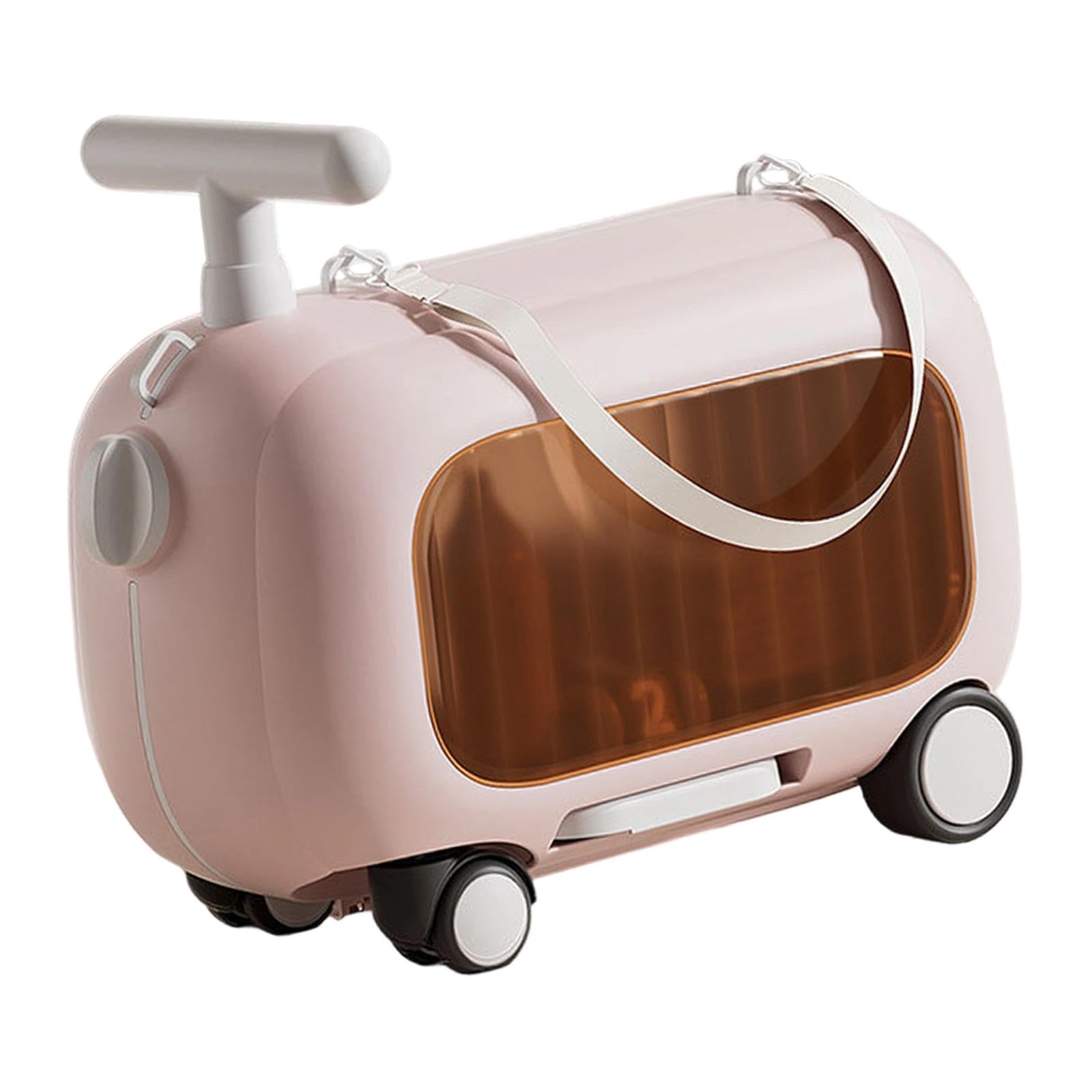 predolo Valigia per bambini Valigia con ruote per bambini Regalo Valigie rigide da viaggio portatile compatta per Leggera per, Rosa