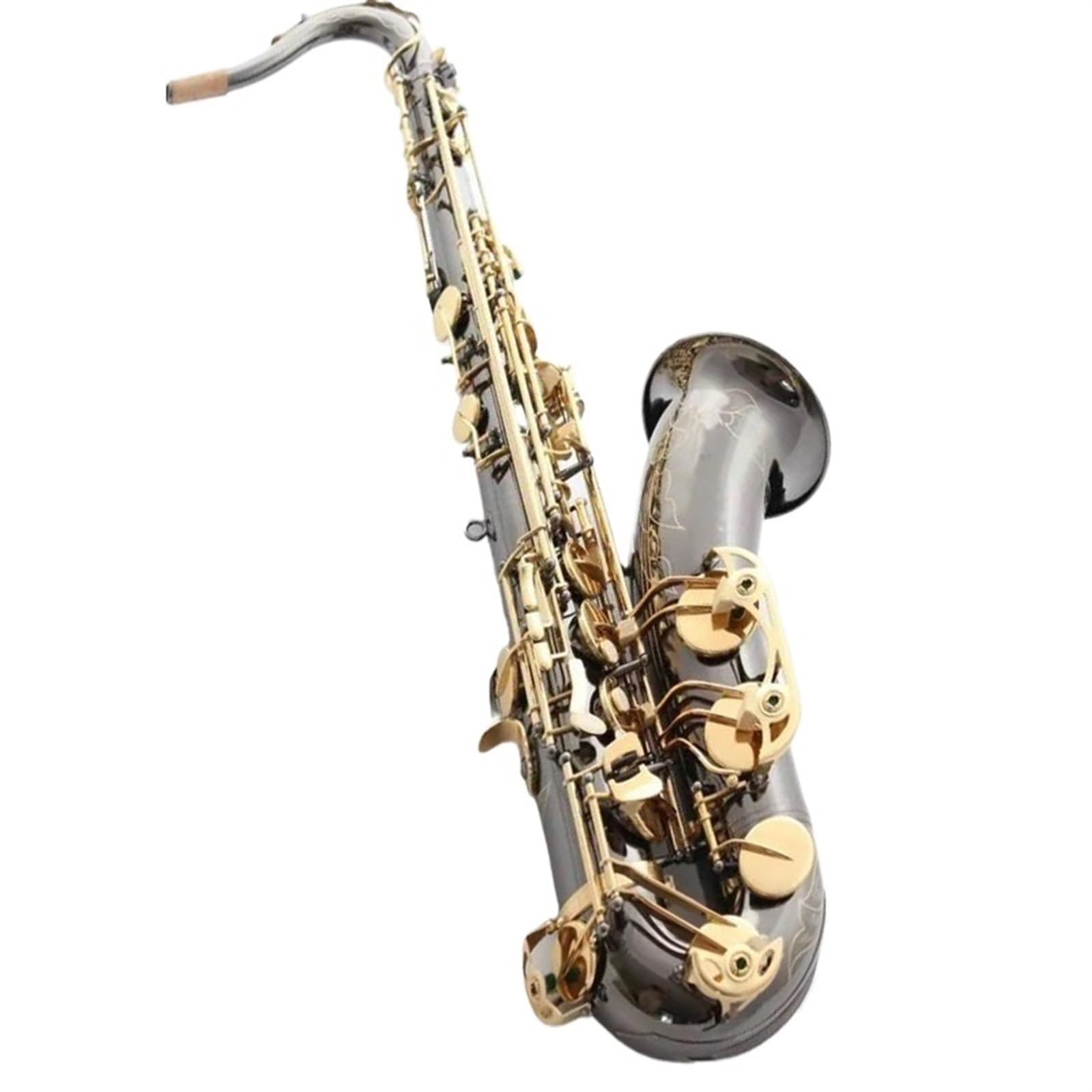 Saksofon Tenorowy B Flat Saksofon Tenorowy Gra Profesjonalnie. Instrument Muzyczny Czarne Złoto profesjonalny Saksofon