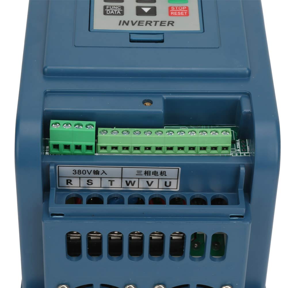 Convertidor de Frecuencia VFD, Inversor de Corriente Trifásica 380VAC 6A 2.2KW, Controlador de Velocidad Monofásico para Motores