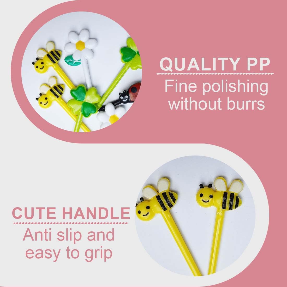 16 Forchette Mini Divertenti Per Bento - Girasole, Coccinella & Frutta | Ideali Per Bambini, Festa O Spuntini - Foto 6