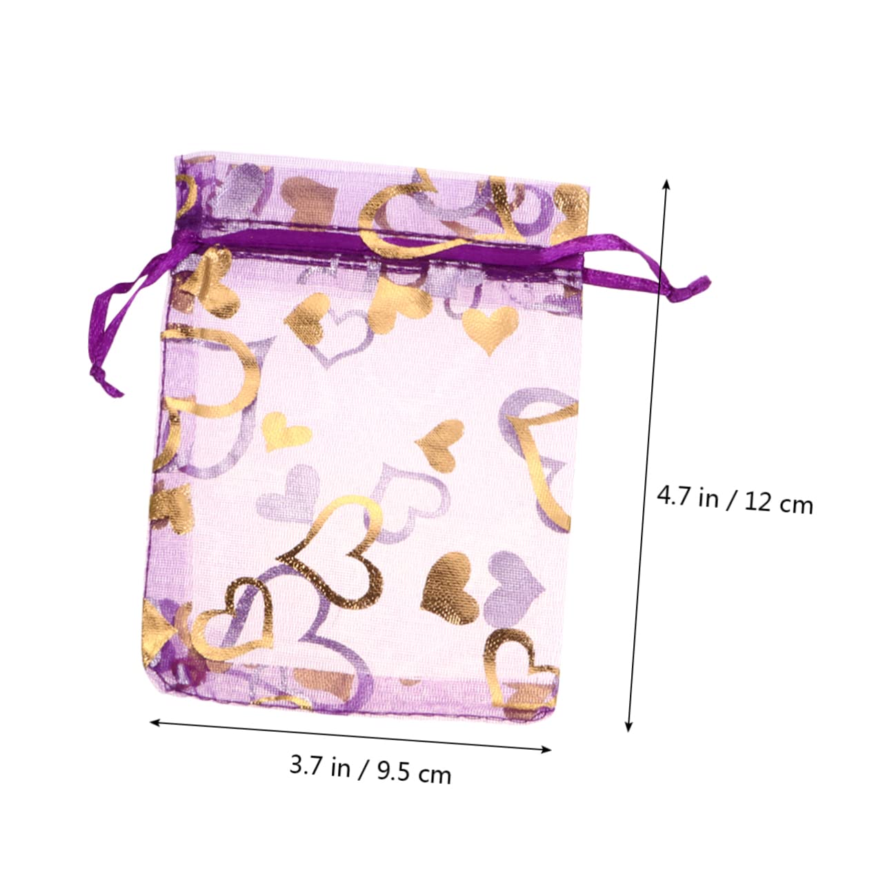 Beavorty 300 Stk Geschenktüten Organzabeutel 4x6 Geschenkbeutel Mit Kordelzug Schmuckbeutel Aus Organza Netztasche Rosa Mesh-taschen Goldener Beutel Mit Kordelzug Lila Mesh-taschen Violett