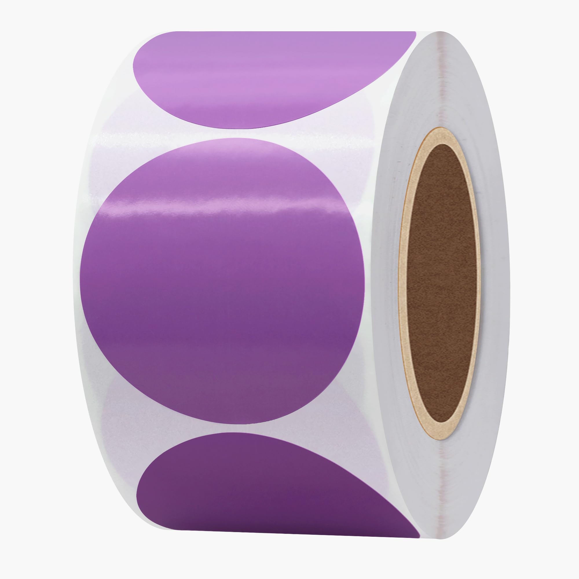 Hybsk 2 inch Circle Color Direct Thermal Stickers Shipping Labels for Barcodes,Name Tag,DIY Logo Design,QR Code,Inventory– Compatible with Zebra,Rollo