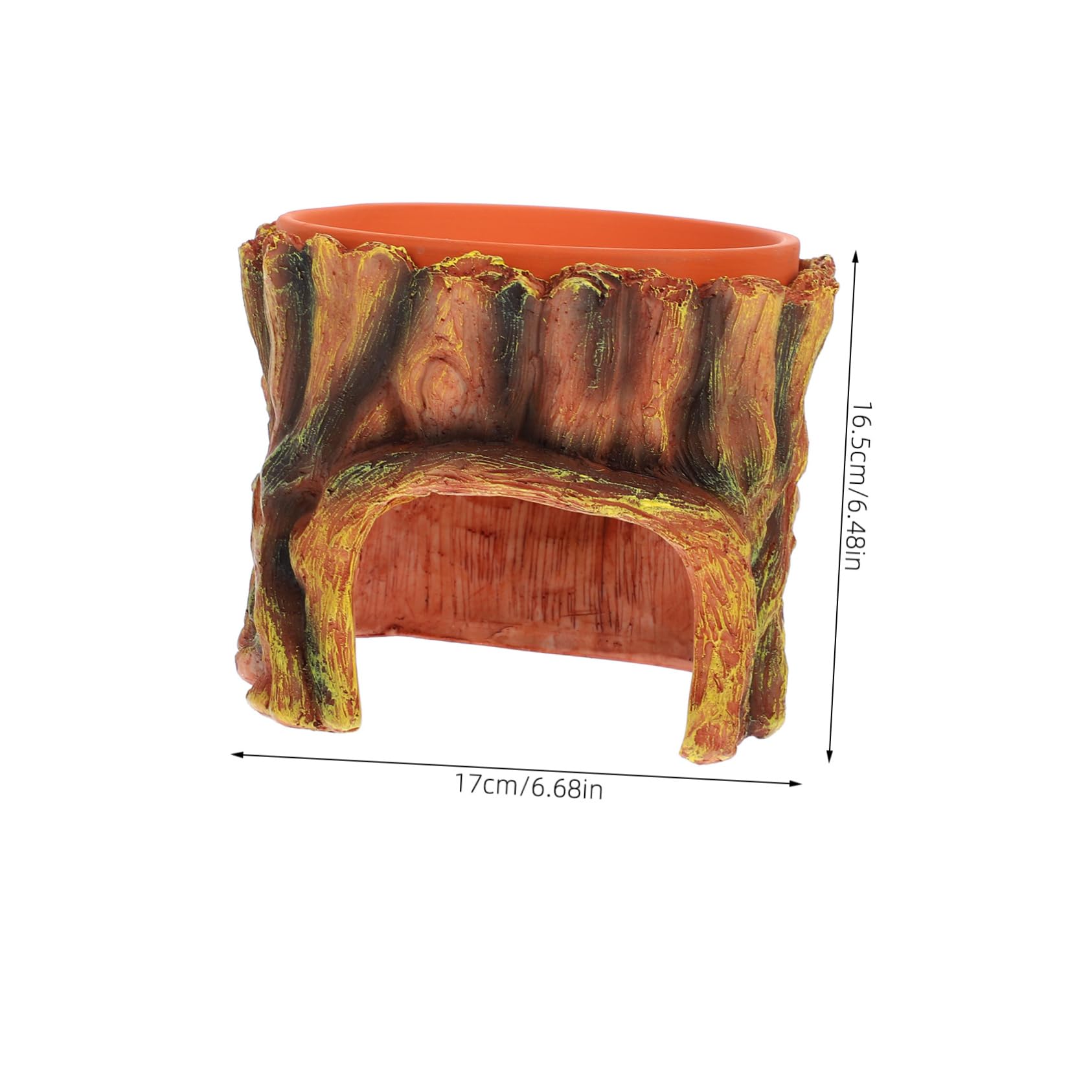 TOYANDONA Nascondiglio per Rettili con Decorazione per Terrario e Design Versatile e Facile da Installare per Lucertole e Gechi