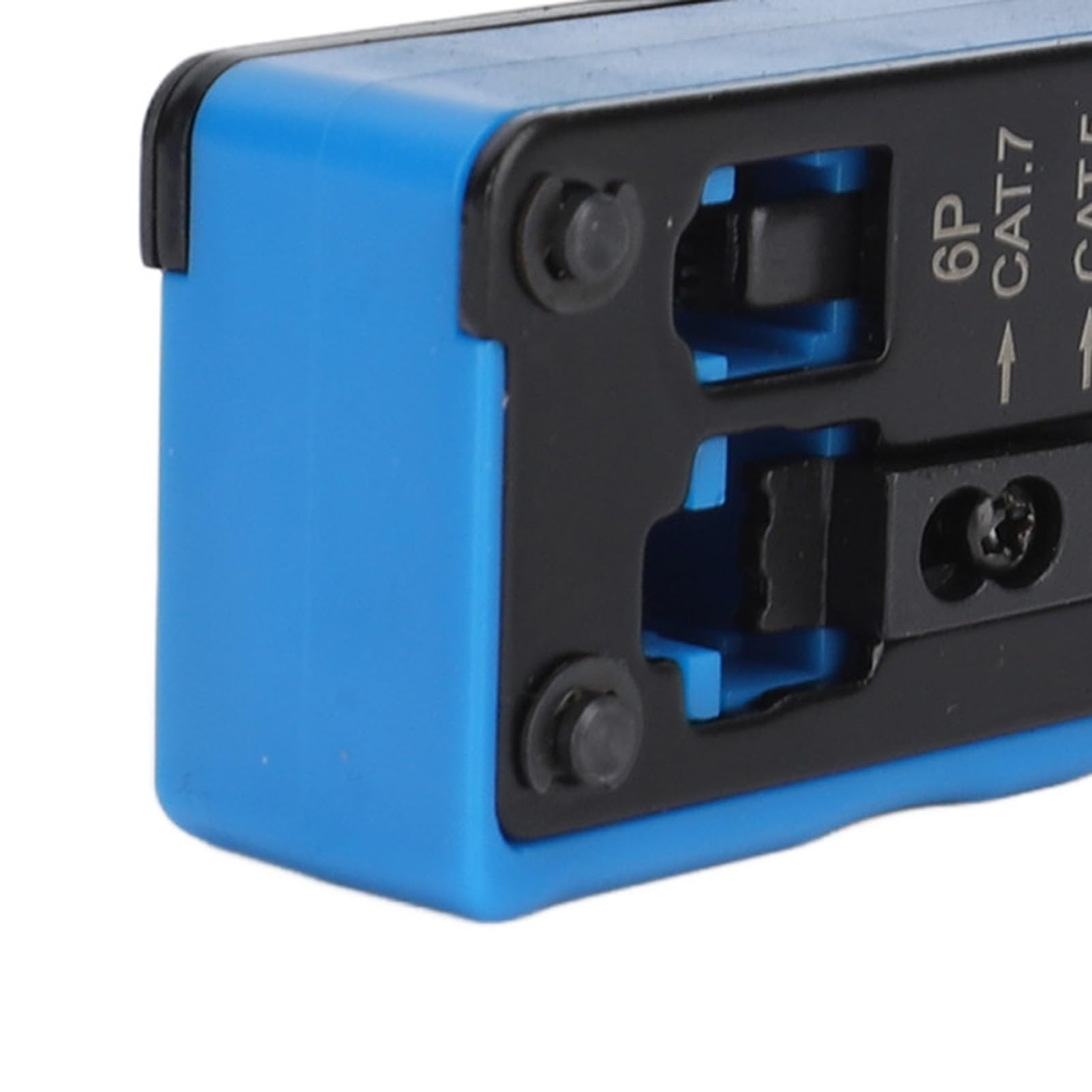 Kit d'outils de sertissage RJ45, outil de sertissage de câbles réseau, outil de dénudage et de coupe, testeur Cat5e Cat6 Cat6a Ethernet professionnel compact léger SK5 en acier