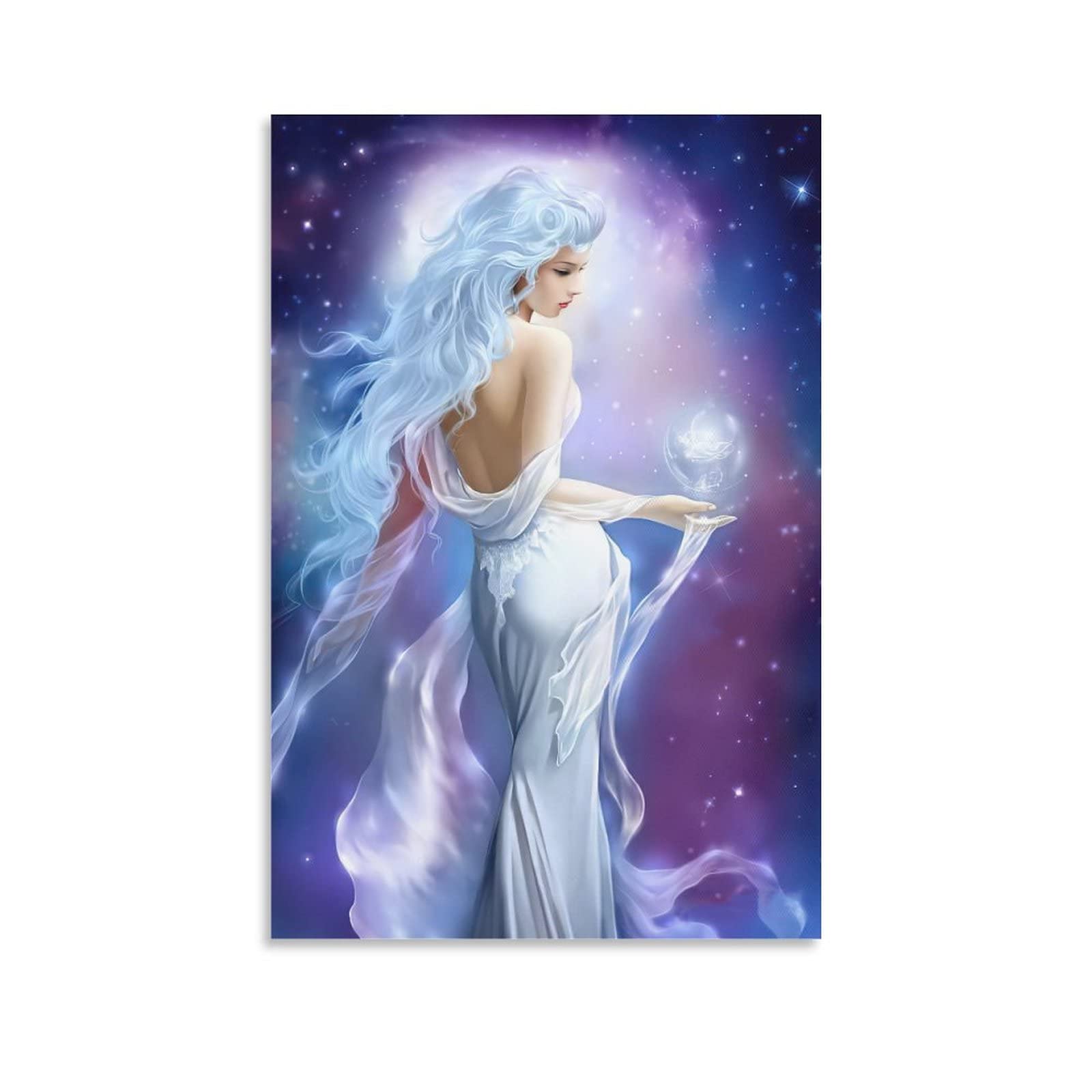FENHUAN Beautiful Anime Goddess Aphrodite Canvas Art Poster and
