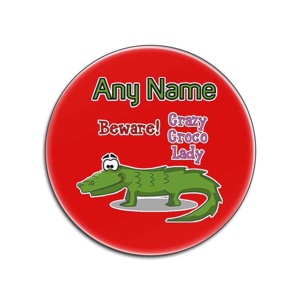 Dessous de verre Crazy Croco Lady personnalisés avec prénom