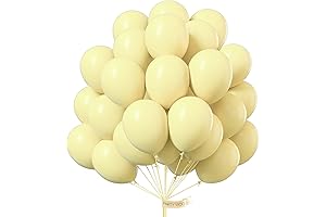 PartyWoo Pastel Yellow Balloons: Perfect for Cheerful Celebrations