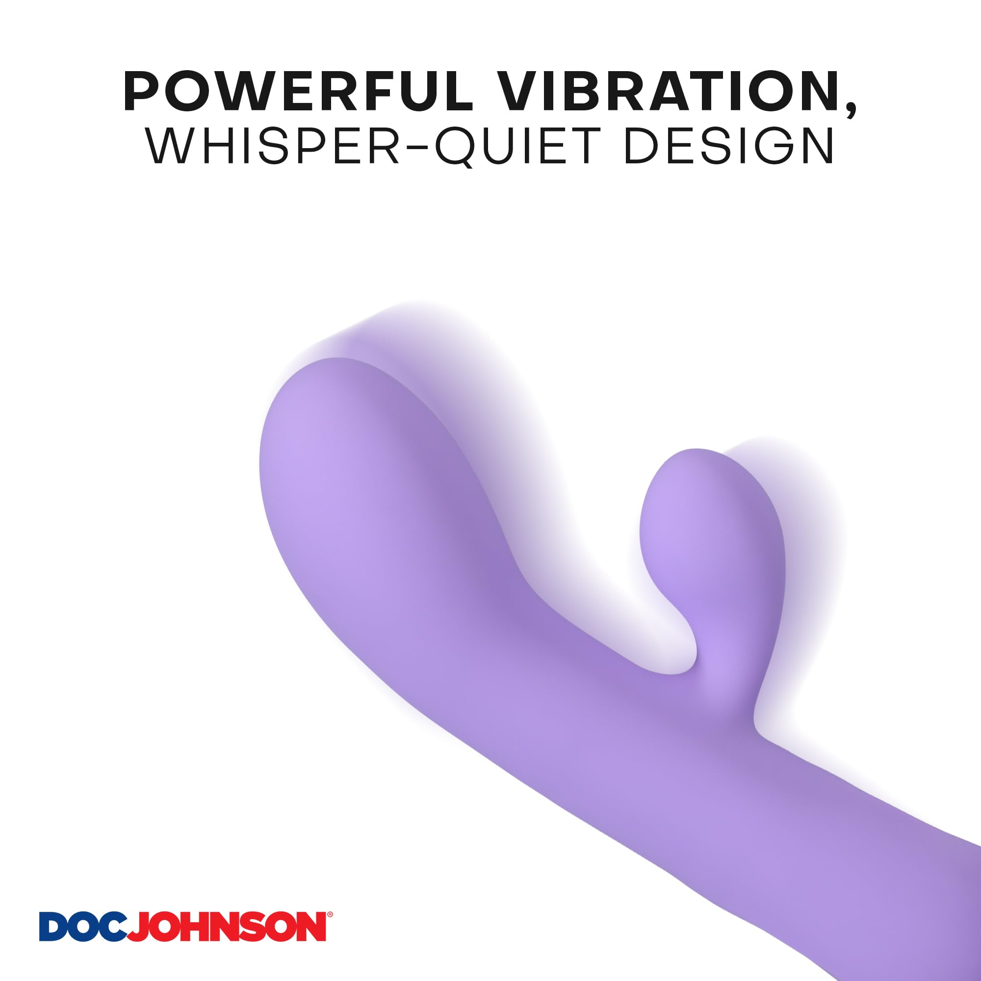 Ritual - Aura - Atmosfera di coniglio ricaricabile in silicone - Potente vibratore per coniglio con 10 potenti modelli vibranti - di Doc Johnson