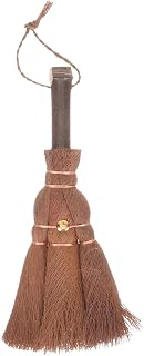 LIFKOME Wood Hand Woven Broom Palm Fiber Brooms Small Dust Brush Heavy Duty Corn Broom Floor Sweeping Broom Cleaner Cleaning Tool for Home Table Desk Countertop