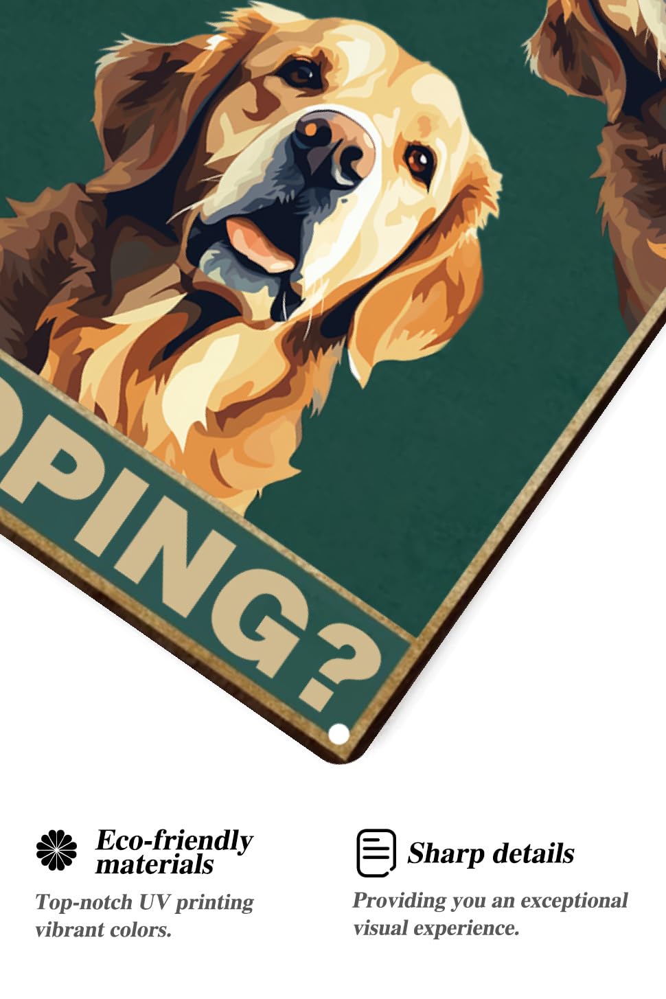 Amazon.com : TopPacific Golden Retriever 12x16 inch Are You