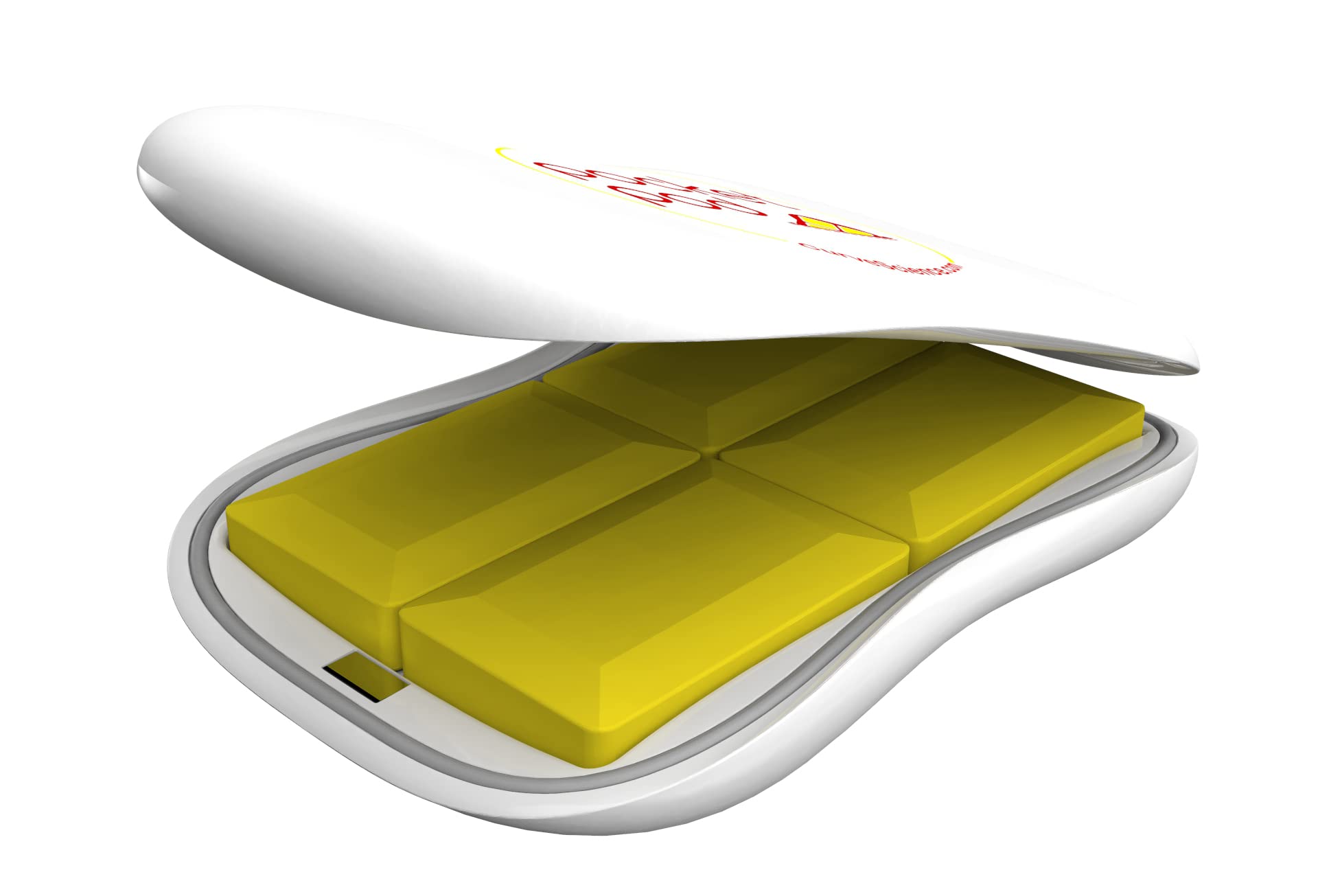 PocketPod Glucose Tablet Case – Portable, Sleek & Discreet Holder for 4 Square Glucose Tablets – Ideal for Pockets, Purses, and Travel Bags – Essential for Emergencies and Active Lifestyles (Square)