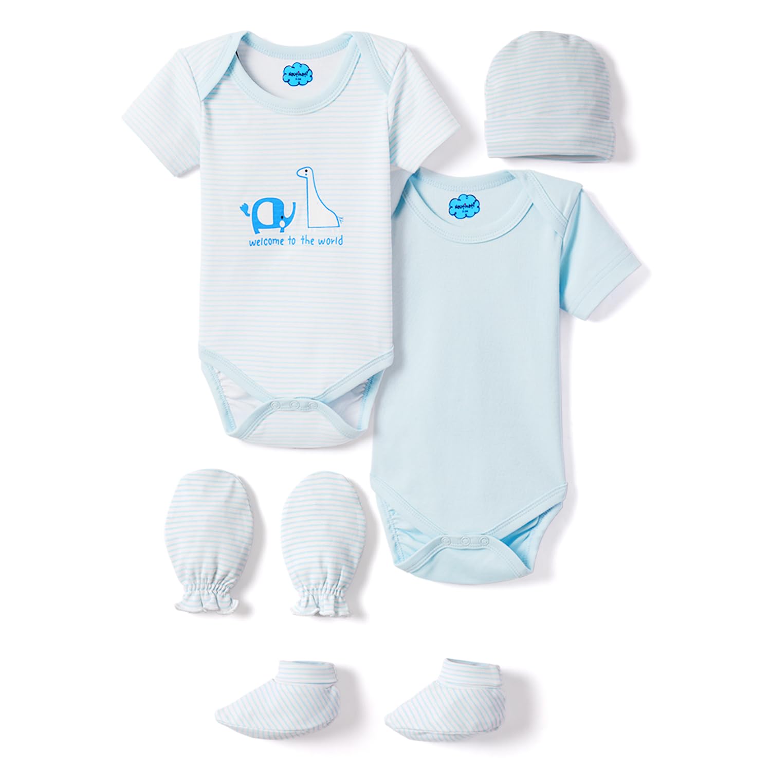 Infants Pure 100% Cotton Apparel Gift Set| Age 0-6 Months